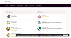 Desktop Screenshot of iapptopic.com